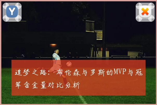 追梦之路：布伦森与罗斯的MVP与冠军含金量对比分析